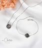 Natural Black Pearl Flower Bracelet With 925 Sterling Silver Chain - Image 4