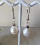CULTURED PEARL EARRINGS - WEDDING - BRIDE -  PEARL EARRINGS -  FREE UK POSTAGE - Image 1