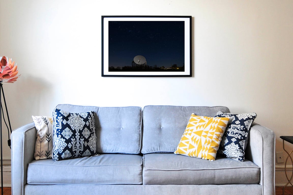 Lovell Telescope Jodrell Bank Full Moon Fine Art Photo Print