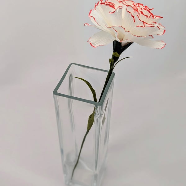 Crepe paper Carnation - single stem
