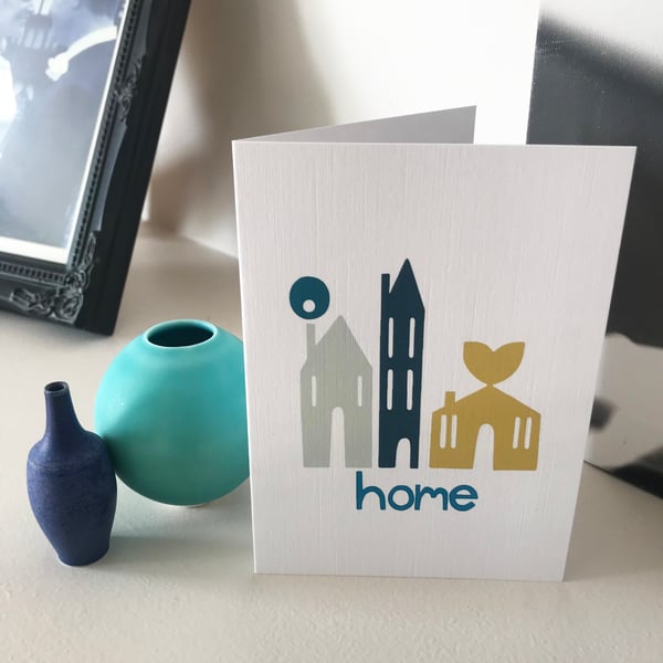 'Little Houses' new home card