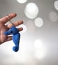 Handmade Crochet Seahorse Keychain Amigurumi Bag Charm, Soft Plush Accessory