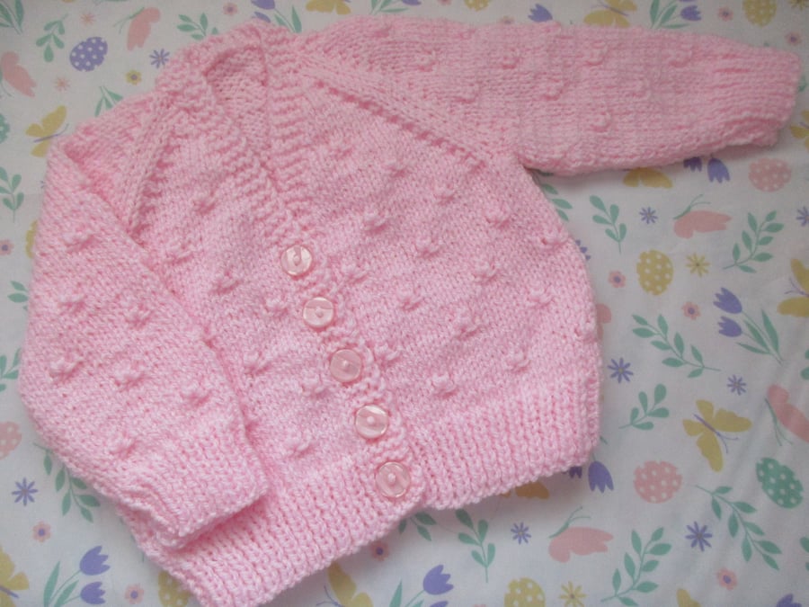 16" Baby Girls V Neck Cardigsn