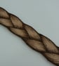pyrographed leather  bracelet (plait) - Image 5