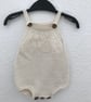 Hand knitted bamboo and cotton romper - Image 6