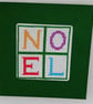 Handmade Christmas Greetings Card with Envelope - Cross Stitch