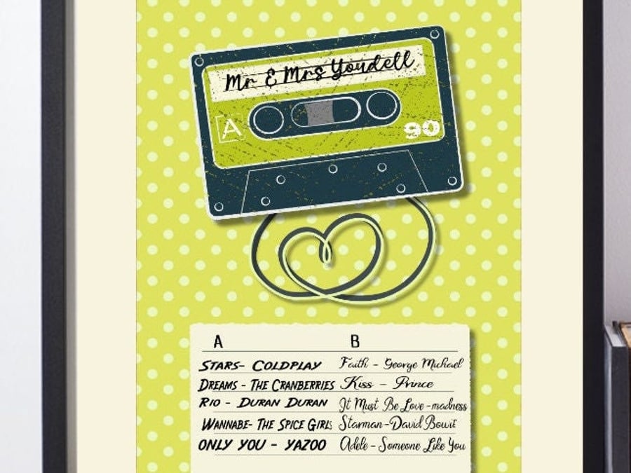 Personalised WeddingAnniversarySoberversary Print, Gift for couples, Customisabl