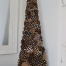 Pinecone Tree Table Decoration – Autumn & Christmas Tabletop Decor 