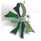  Dragonfly Suncatcher Funky Stained Glass Green