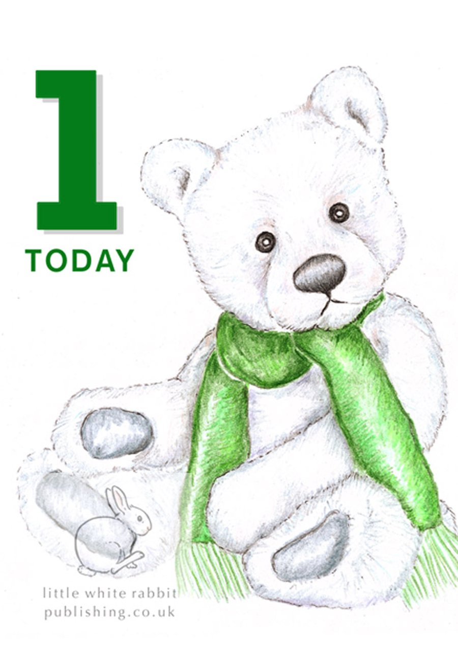 Chilly the Teddy Bear - 1 Today Card