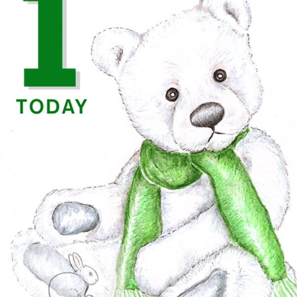 Chilly the Teddy Bear - 1 Today Card