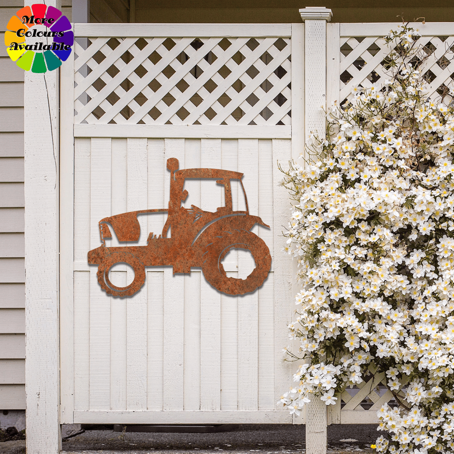 Metal Tractor Wall Art: Unique Father's Day Gift for Vintage Farm Lovers