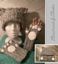 Hat and fingerless paw gloves