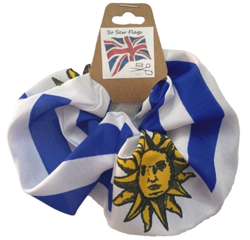 Uruguay Uruguayan Flag Hair Scrunchie Scrunchies Accessory Band Elastic
