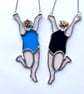 Fun, Fantastic, Jumping Wild Swimmer in floral cap - Image 2
