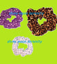 Small Scrunchie, Pale Blue, Pale Grey and White Check  - Image 3
