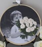 Custom Embroidered Photo Hoop Wedding Family Anniversary Flower Girl cotton