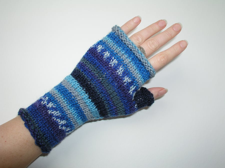 Merino Wool Colourful Wrist Warmers