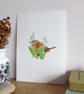 Wren and Snowdrops  A5 Giclée Fine Art Print - Image 7