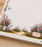 Butterfly Garden Lined Notepad - Floral Notes Pad - Shopping List Pad - Image 2