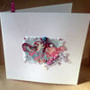 Greeting Card,'Pretty Patch New Home', Handmade Card