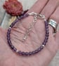 Amethyst Gemstone and Sterling Silver Bead Bracelet - JBJ10004 - Image 2