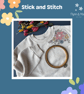 Stick and Stitch Bold Flower Embroidery Design
