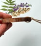 Real Pressed Leaves Autumnal Wood Slice – Hand Painted Rustic Hanging Décor - Image 5