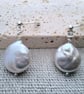 Freshwater Pearl Earrings, Sterling Silver Bridal Jewellery - Image 5
