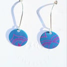 Handmade Aluminium and Silver Reversible Earrings