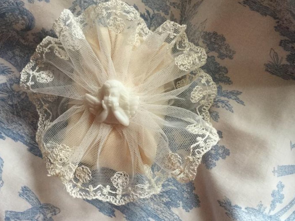 Soap decorated with cherub