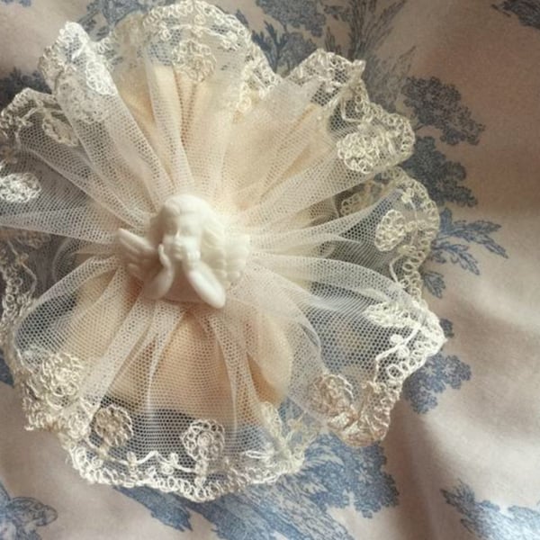 Soap decorated with cherub
