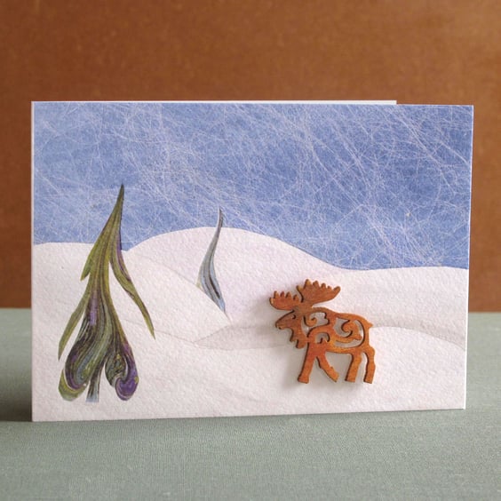 Unique Hand Made Christmas Card with Envelope