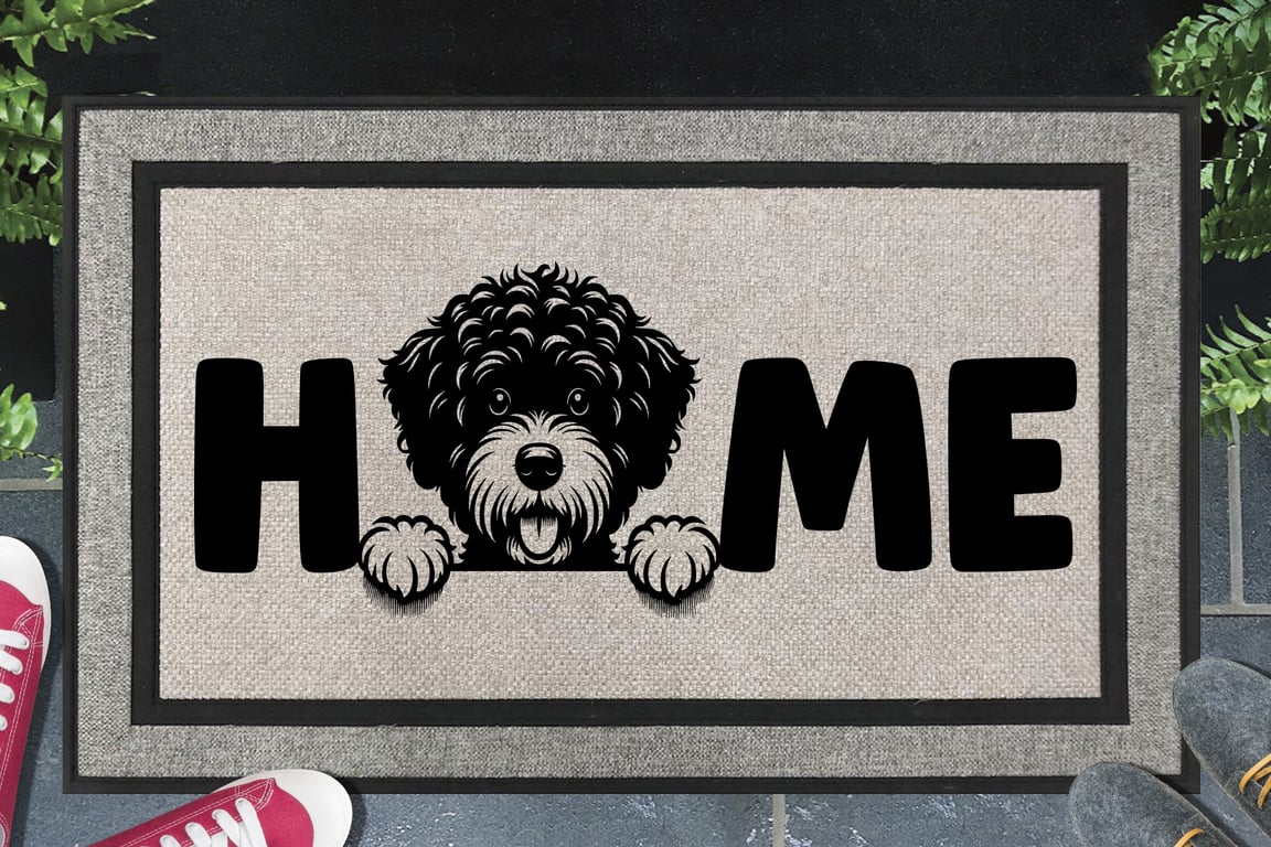 Portuguese Water Dog Home Door Mat No.1 - All Weather Doormat - 45x70cm 