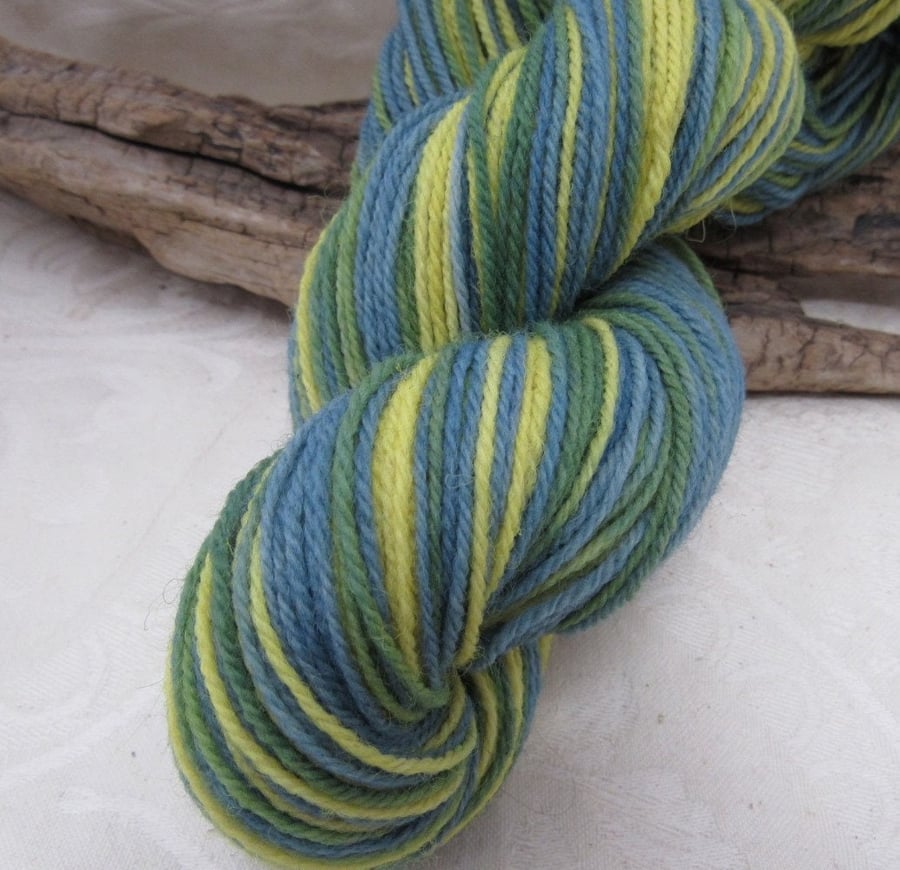 100g Sherwood Pastel Space Dyed Natural Dye Sock Yarn