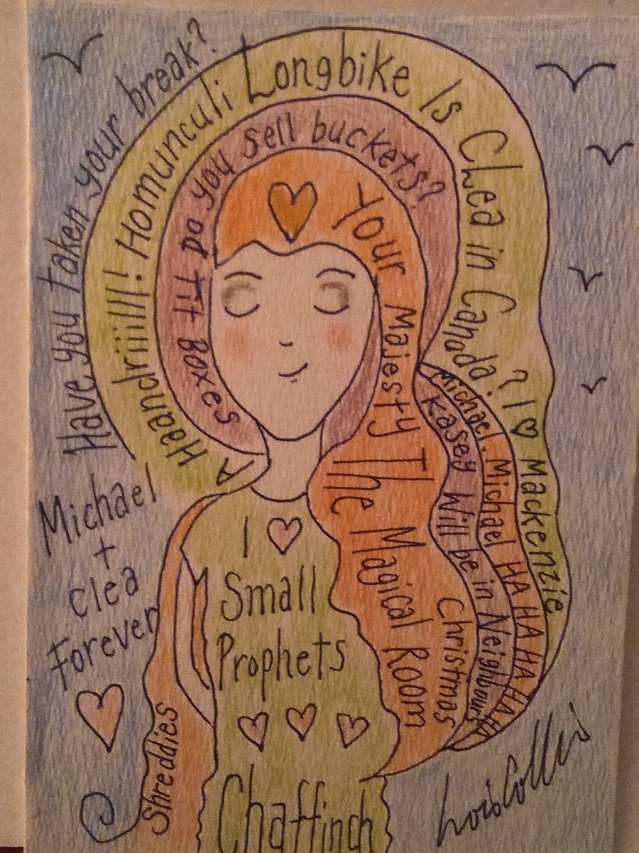 Small Prophets inspired original drawing 4 by 6 inches 