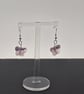 Pink butterfly earrings - Image 2