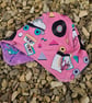 Reversable Bike Helmet Hat Adult S Teen - Roller Skates & Baby Yoda - Image 1