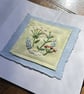Flowers, hand embroidered keepsake card - Image 2