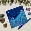 Starry Skies, blank greetings card