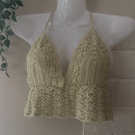 Hand crocheted Bra festival top