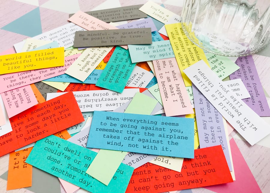 Make Your Own Jar of Quotes - 9 choices - Quote Gift