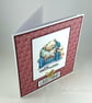 Handmade birthday card - armchair bear - Image 5