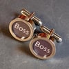 “Boss” Cufflinks Show Everyone Who the Boss Really is with these Fabulous Cuff Links