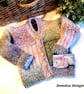 Designer Baby Girl's Super Soft Hand Knitted Cardigan  6 - 12  months size - Image 1