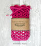 Cotton rainbow scrubbies and soap saver, soap pouch set. Face wipes  Soap sock. - Image 6