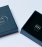Four hooped ear cuff in Sterling Silver. Brush matt texture or mirror finished - Image 5