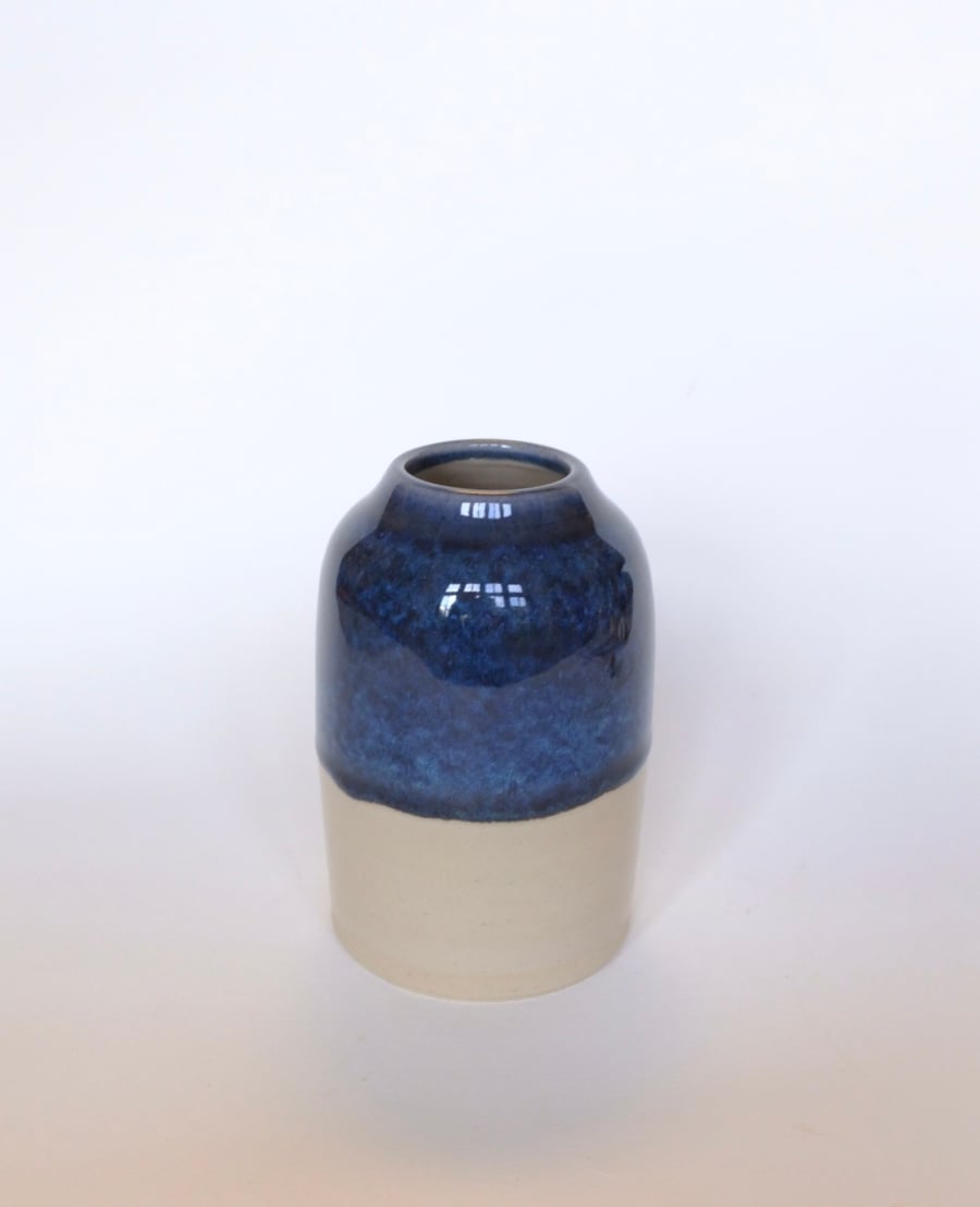 Blue bud vase