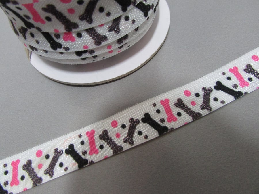 Dog Bone Fold Over Elastic x 1 metre