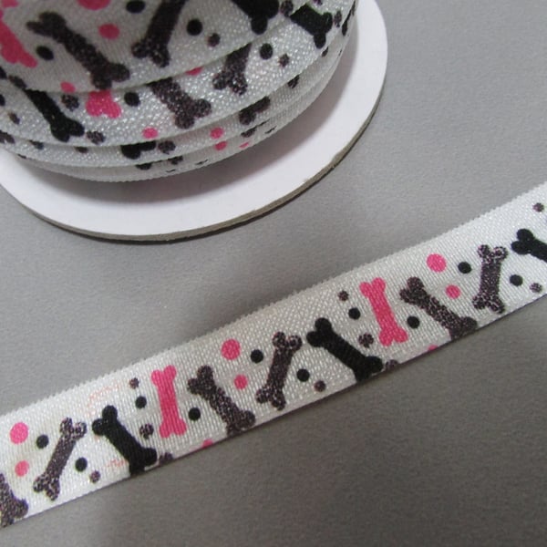 Dog Bone Fold Over Elastic x 1 metre